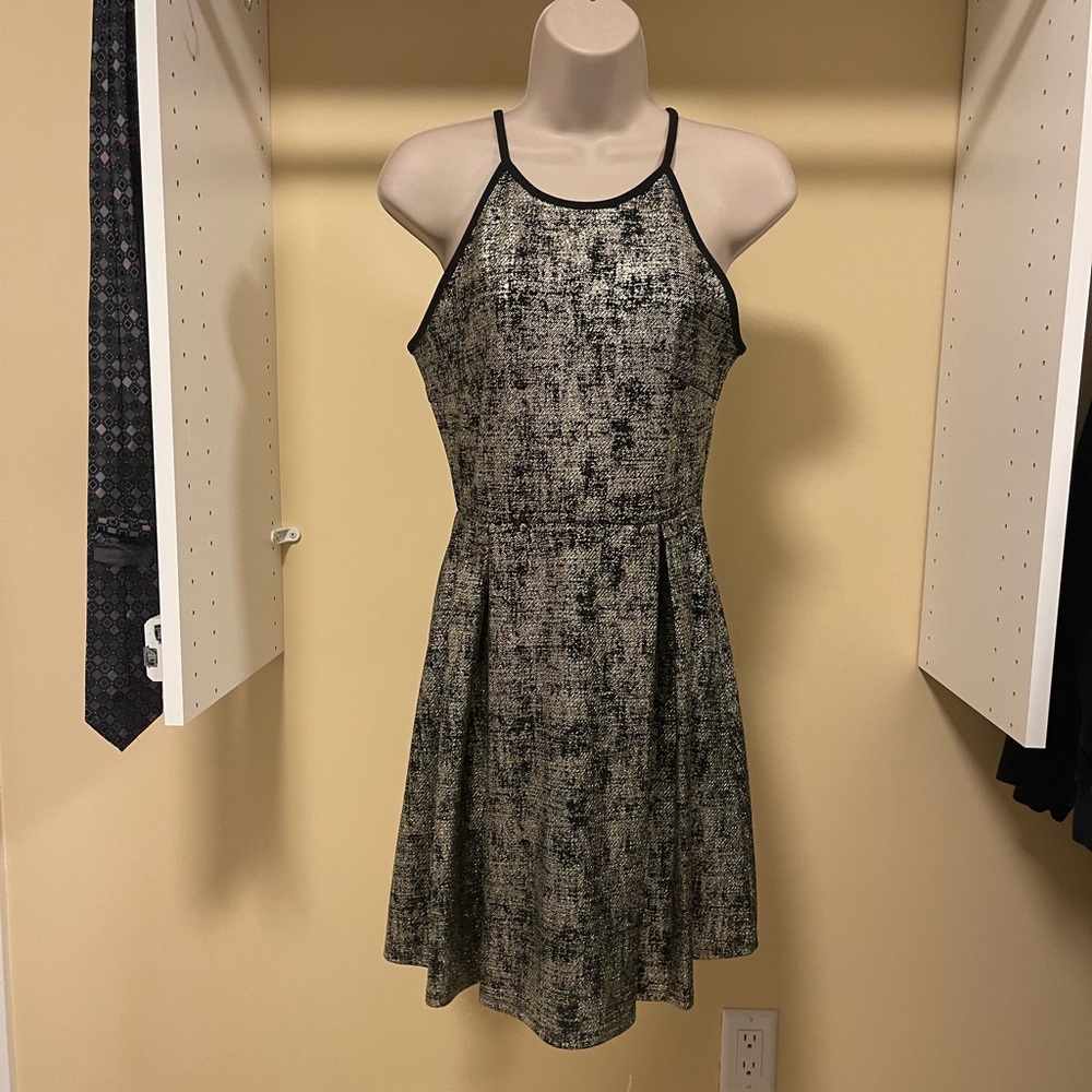 Soprano Metallic Silver Dress